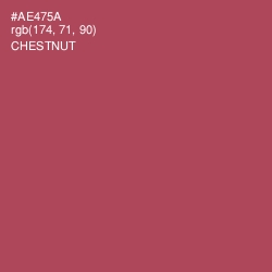 #AE475A - Chestnut Color Image