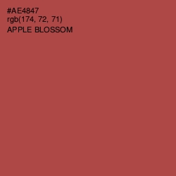 #AE4847 - Apple Blossom Color Image