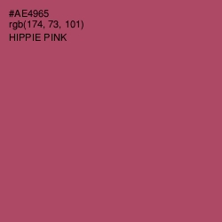 #AE4965 - Hippie Pink Color Image