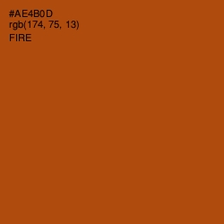 #AE4B0D - Fire Color Image