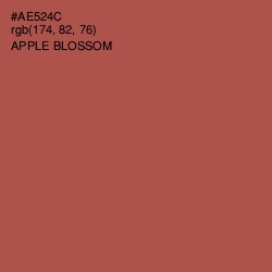 #AE524C - Apple Blossom Color Image