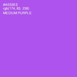 #AE53EE - Medium Purple Color Image
