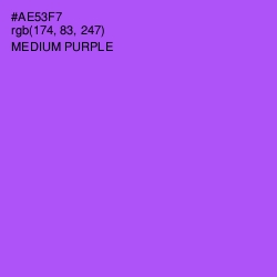 #AE53F7 - Medium Purple Color Image