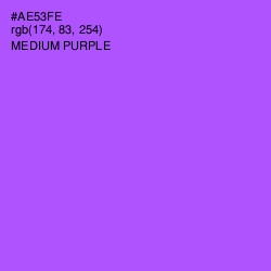 #AE53FE - Medium Purple Color Image