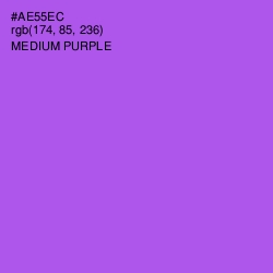 #AE55EC - Medium Purple Color Image