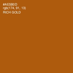 #AE5B0D - Rich Gold Color Image