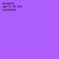 #AE5DFD - Lavender Color Image