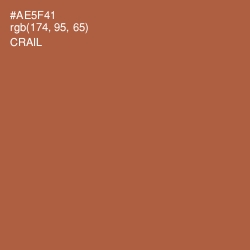 #AE5F41 - Crail Color Image
