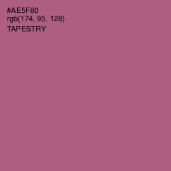 #AE5F80 - Tapestry Color Image