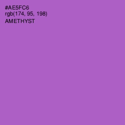 #AE5FC6 - Amethyst Color Image
