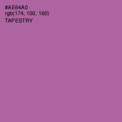 #AE64A0 - Tapestry Color Image