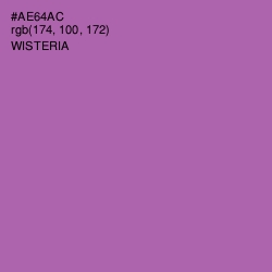 #AE64AC - Wisteria Color Image