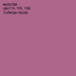 #AE678B - Turkish Rose Color Image