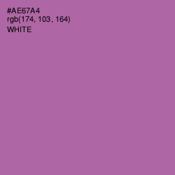 #AE67A4 - Wisteria Color Image