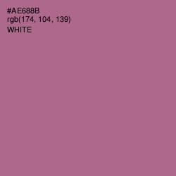 #AE688B - Turkish Rose Color Image