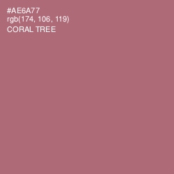 #AE6A77 - Coral Tree Color Image
