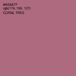 #AE6A7F - Coral Tree Color Image