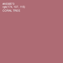 #AE6B73 - Coral Tree Color Image