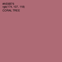 #AE6B76 - Coral Tree Color Image