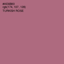 #AE6B80 - Turkish Rose Color Image