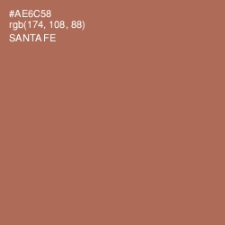 #AE6C58 - Santa Fe Color Image