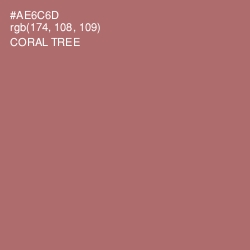 #AE6C6D - Coral Tree Color Image