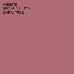 #AE6C79 - Coral Tree Color Image