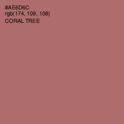 #AE6D6C - Coral Tree Color Image