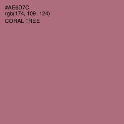 #AE6D7C - Coral Tree Color Image