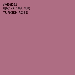#AE6D82 - Turkish Rose Color Image