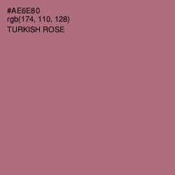 #AE6E80 - Turkish Rose Color Image