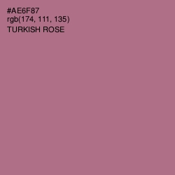 #AE6F87 - Turkish Rose Color Image