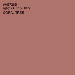 #AE736B - Coral Tree Color Image