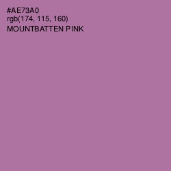 #AE73A0 - Mountbatten Pink Color Image
