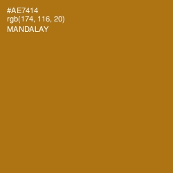 #AE7414 - Mandalay Color Image