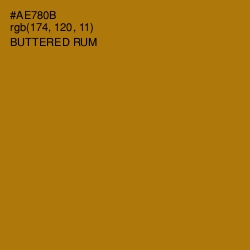 #AE780B - Buttered Rum Color Image