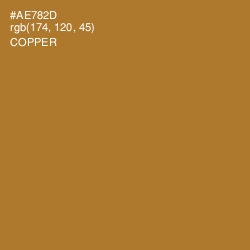 #AE782D - Copper Color Image