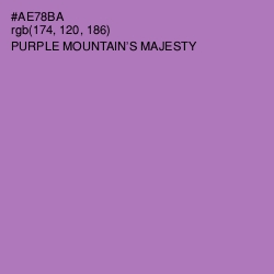 #AE78BA - Purple Mountain's Majesty Color Image