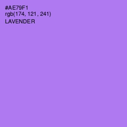 #AE79F1 - Lavender Color Image