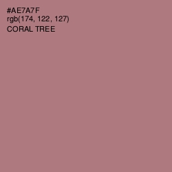 #AE7A7F - Coral Tree Color Image