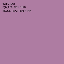 #AE7BA3 - Mountbatten Pink Color Image