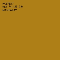 #AE7E17 - Mandalay Color Image