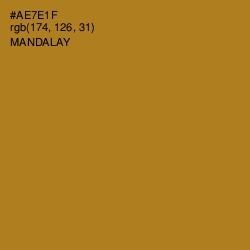 #AE7E1F - Mandalay Color Image