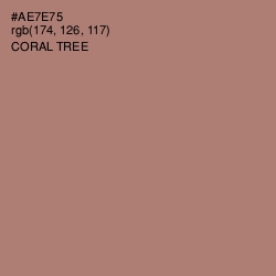 #AE7E75 - Coral Tree Color Image