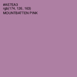 #AE7EA3 - Mountbatten Pink Color Image