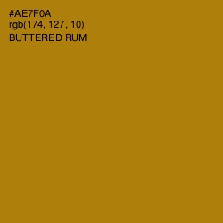 #AE7F0A - Buttered Rum Color Image