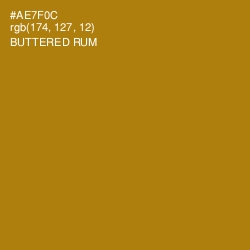 #AE7F0C - Buttered Rum Color Image