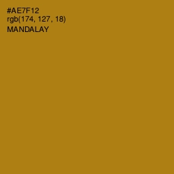 #AE7F12 - Mandalay Color Image