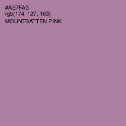 #AE7FA3 - Mountbatten Pink Color Image