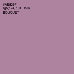 #AE839F - Bouquet Color Image